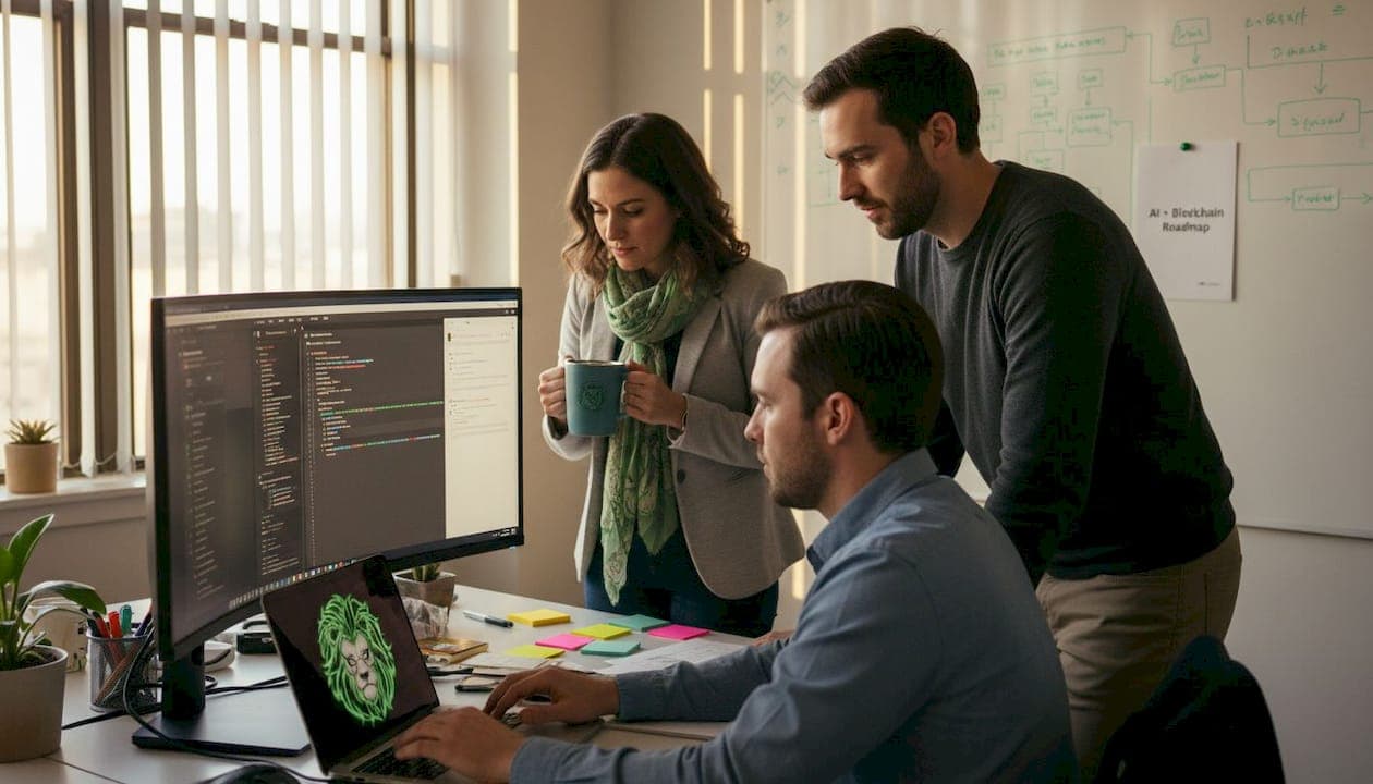 Scalable web app development with AI and blockchain