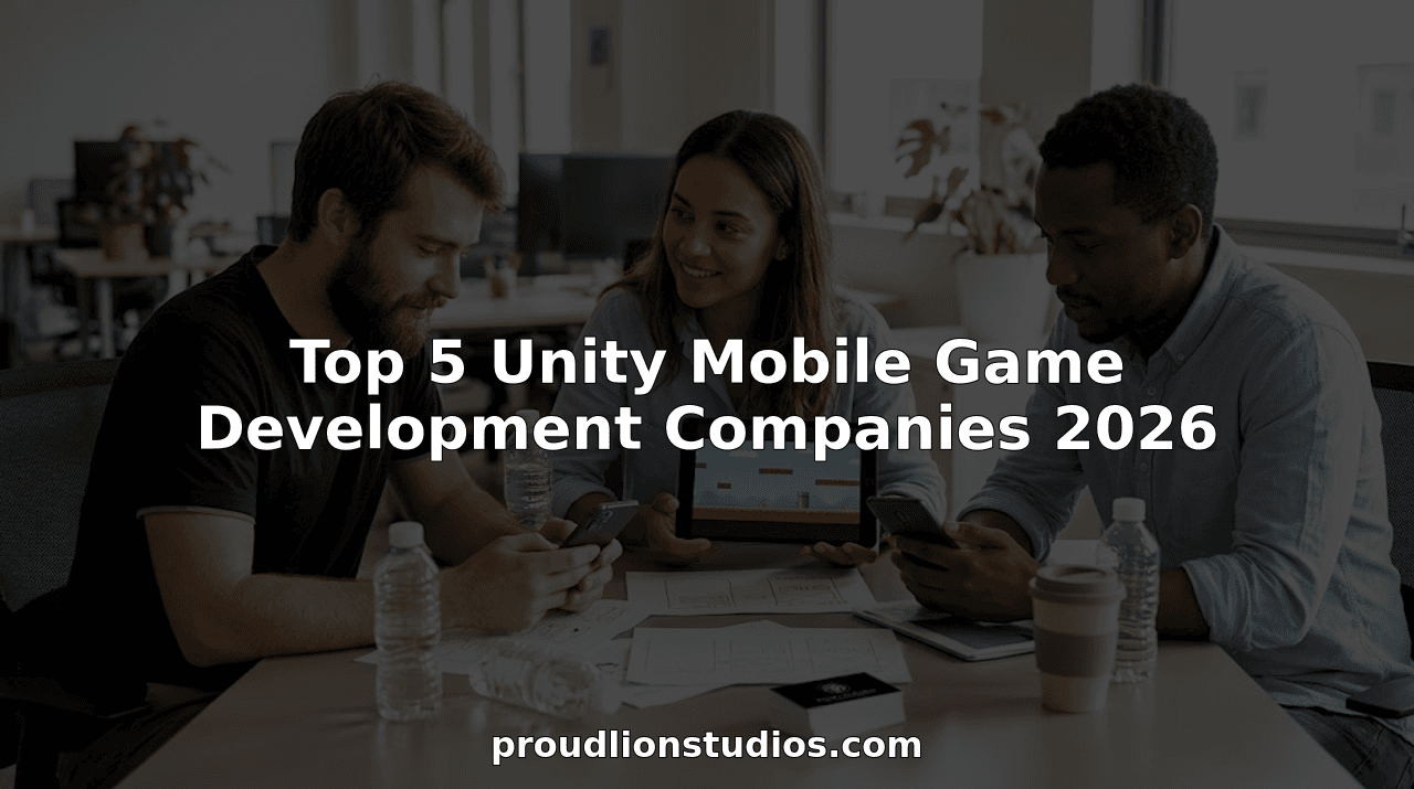 Top 5 Unity Mobile Game Development Companies 2026